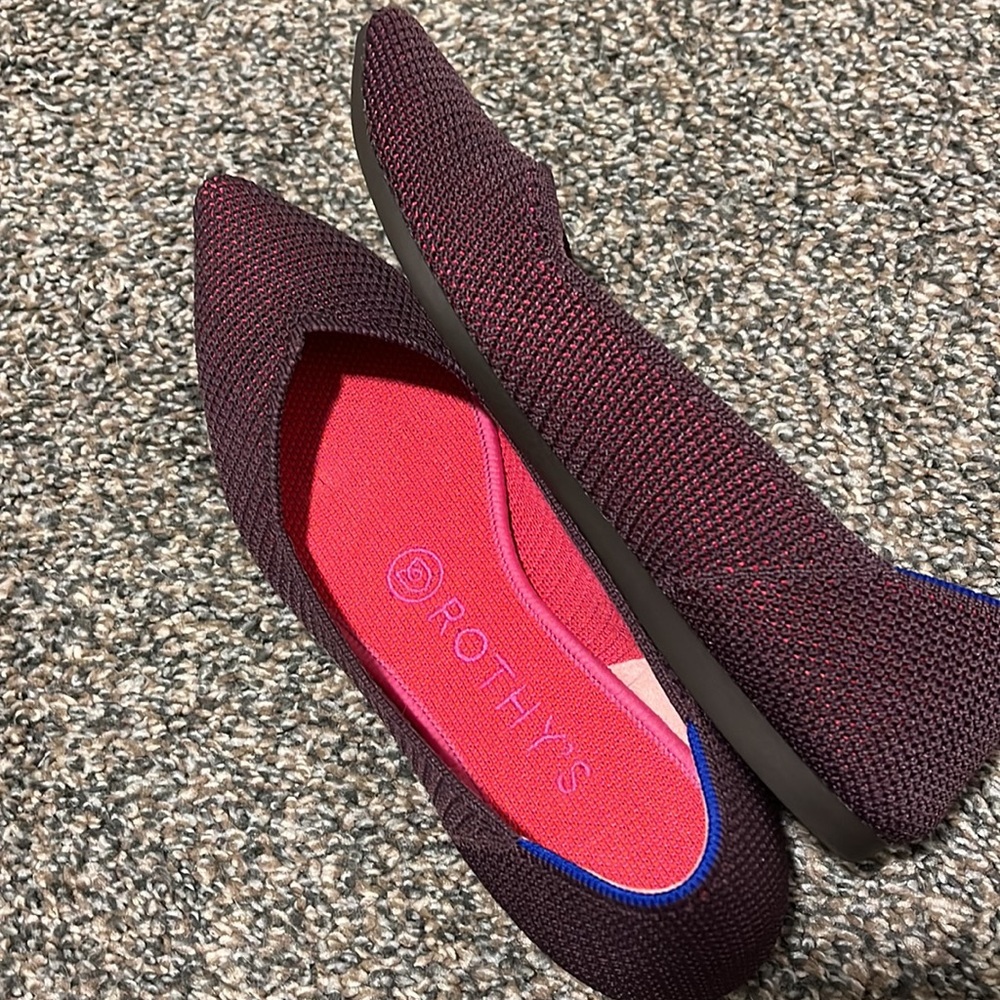 Rare Rothy’s Pointed Flat - Berry Lattice Retired… - image 3